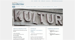 Desktop Screenshot of kulturnordlichter.de